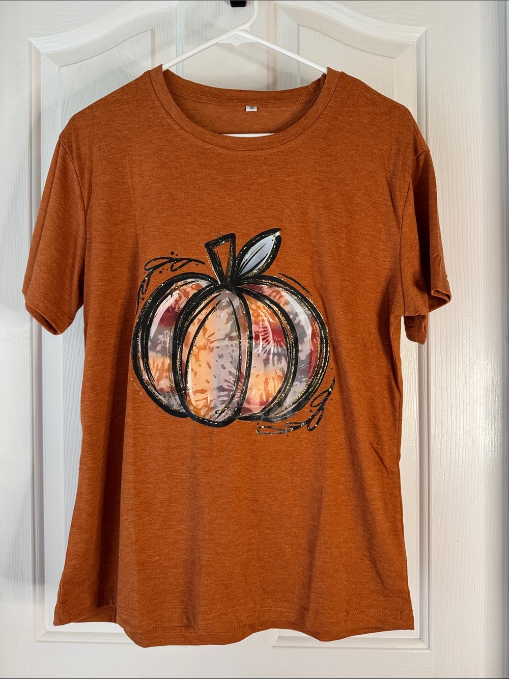Rust Orange Pumpkin Graphic Tee by